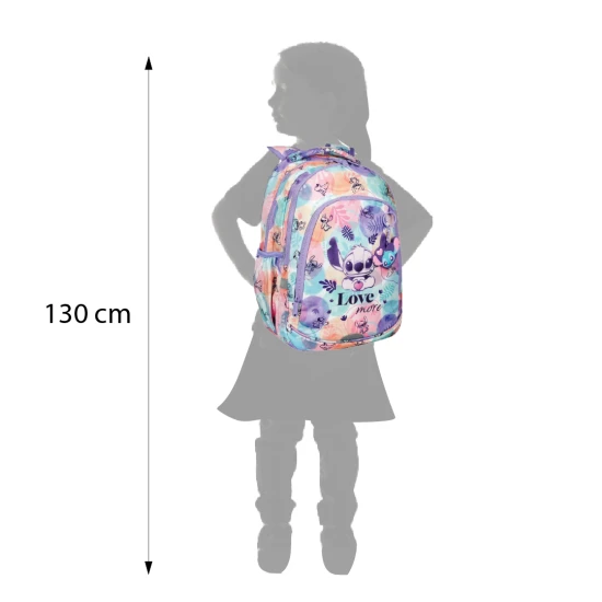 Coolpack Prime Stitch Pastel Schultasche mit zwei Fächern und gepolsterten Schultergurten.