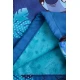 Stitch Blaue Sporttasche mit Stitch-Illustration, Pastellfarben und doppeltem Kordelzug zum Tragen