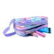 Federmäppchen Primus Stitch Pastel – ein praktischer Organizer mit drei Fächern und kontrastierendem Reißverschluss.
