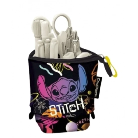Stitch Black Federmäppchen - ein süßes Stitch Federmäppchen, das sich in einen Stifthalter verwandelt