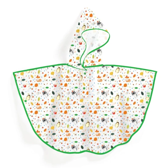 Regenponcho Wald Größe S