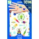 Leuchttattoos Universum temporäres Tattoo Djeco