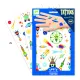 Leuchttattoos Universum temporäres Tattoo Djeco
