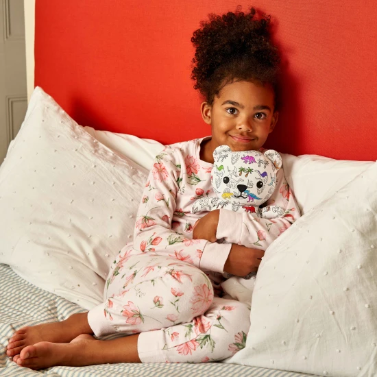 Kreativer Artie der Teddybär Dino zum Ausmalen mit abwaschbaren Stiften