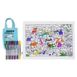 Tischset Dino zum Malen und Waschen