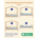 Evi Montessori Wandelbares Bett 4 in 1 200 x 90 cm Evi Montessori Wandelbares Bett 4 in 1 200 x 90 cm – Family Nation FN-MONT-200