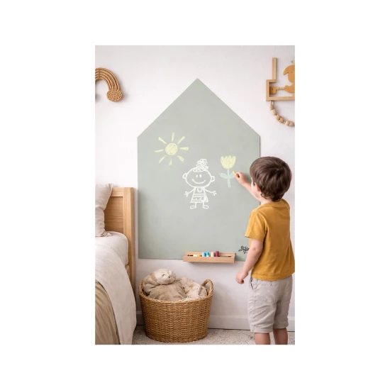 MagneKids Magnetische Wandtafel Haus Salbeigrün 70 x 44 cm – Family Nation FN-MONT-MKIDS-H70-SAGE