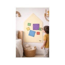 MagneKids Magnetische Wandtafel Haus Sand 70 x 44 cm