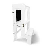 Montessori Lernturm 3 in 1 Weiß mit Magnettafel Montessori Lernturm 3 in 1 Weiß mit Magnettafel