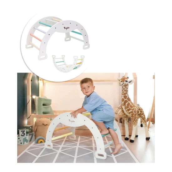 Montessori Kletterbogen Rainbow Sunny Beach – Family Nation FN-MONT-ARC-SB