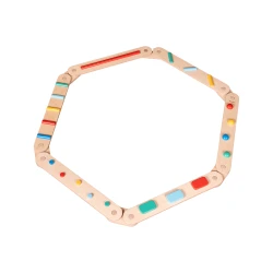 Montessori Sensorischer Balanceparcours aus Holz 14 Teile