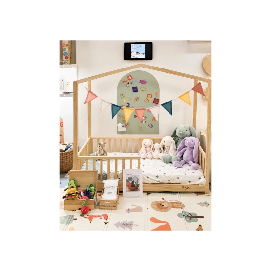Evi Montessori Wandelbares Bett 4 in 1 140 x 70 cm Evi Montessori Wandelbares Bett 4 in 1 140 x 70 cm – Family Nation FN-MONT-EVI-140