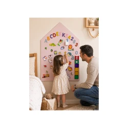 MagneKids Magnetische Wandtafel Haus Altrosa 70 x 44 cm MagneKids Magnetische Wandtafel Haus Altrosa 70 x 44 cm