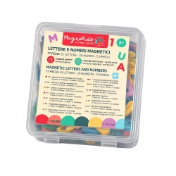 MagneKids Set mit 77 magnetischen Buchstaben und Zahlen Pastell MagneKids Set mit 77 magnetischen Buchstaben und Zahlen Pastell