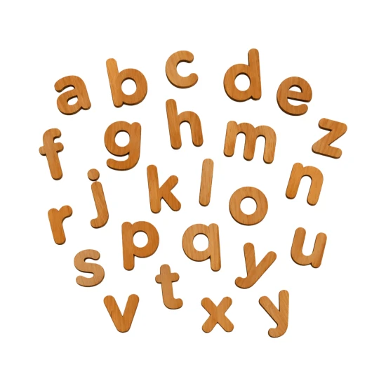 MagneKids Set mit 36 magnetischen Holzbuchstaben – Family Nation FN-MONT-MKIDS-LET-WOD
