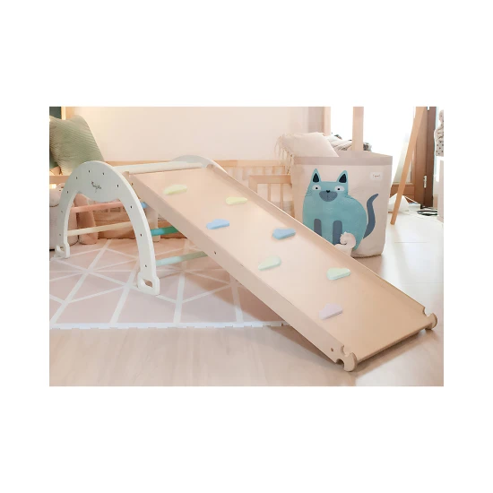 Montessori Rutsche Rainbow aus Birkenholz Montessori Rutsche Rainbow aus Birkenholz – Family Nation FN-MONT-RMP-1