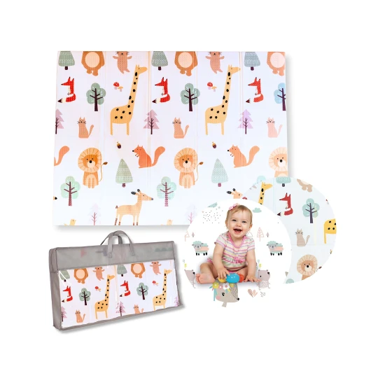 Montessori Faltbare Spielmatte 2 in 1 Animal Friends 180 x 150 cm Montessori Faltbare Spielmatte 2 in 1 Animal Friends 180 x 150 cm – Family Nation FN-MONT-TAPF-AN