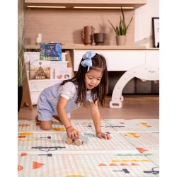 Montessori Faltbare Spielmatte 2 in 1 Dino Friends 180 x 150 cm Montessori Faltbare Spielmatte 2 in 1 Dino Friends 180 x 150 cm