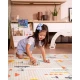 Montessori Faltbare Spielmatte 2 in 1 Dino Friends 180 x 150 cm – Family Nation FN-MONT-TAPF-DI