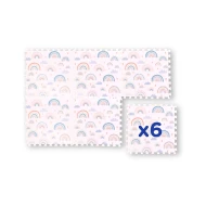 Montessori Puzzlematte Rainbow 6 Teile 175 x 117 cm