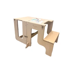 Montessori Lernturm 3 in 1 Natur mit Magnettafel Montessori Lernturm 3 in 1 Natur mit Magnettafel