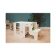 Montessori Lernturm 3 in 1 Weiß mit Magnettafel – Family Nation FN-MONT-TORMAG-WH