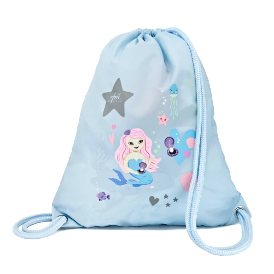 Blaue Sporttasche Mermaid. Endlich ein perfekter Rucksack, der Funktionalität mit Stil verbindet.