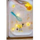 Glo Pals Sensory Glowing Cubes Alex, leuchtende Würfel für das Bad für Kinder, leuchten im Wasser.