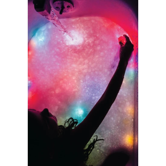 Glo Pals Sensory Glowing Cubes Sammy, leuchtende Würfel für das Bad für Kinder, leuchten im Wasser.