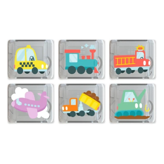 Glo Pals Sensorische leuchtende Würfel Autos Leuchtende Würfel für die Badewanne für Kinder, die im Wasser leuchten.