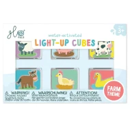 Leuchtende Sinnes-Würfel für Wasser 6er-Pack Farm