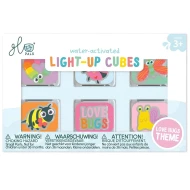 Leuchtende Sinnes-Würfel für Wasser 6er-Pack Love Bugs