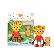 Set aus Daniel Tiger-Figur und 2 sensorischen, leuchtenden Wasserwürfeln