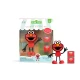 Glo Pals Set Elmo-Figur und 2 sensorische Wasserwürfel – ein leuchtendes Badespielzeug für Kinder.