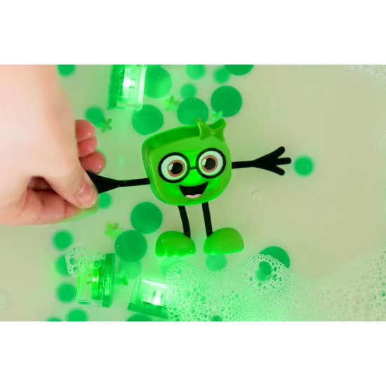 Glo Pals Set Pippa-Figur und 2 sensorische Wasserwürfel – ein leuchtendes Badespielzeug für Kinder.