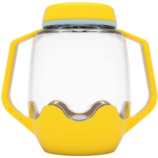 Glo Pals Sensory Bottle Honey Bee: ein leuchtendes Spielzeug für Kinder mit gelb Design.