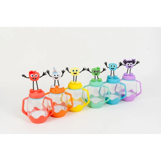 Glo Pals Sensory Bottle Honey Bee: ein leuchtendes Spielzeug für Kinder mit gelb Design.