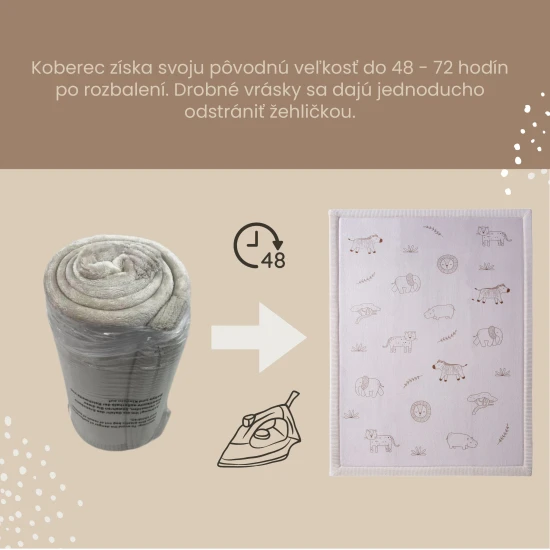 Kinderteppich Safaritiere für sicheres und komfortables Spielen.