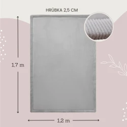 Kinderteppich Light grey 1.7 x 1.2 m