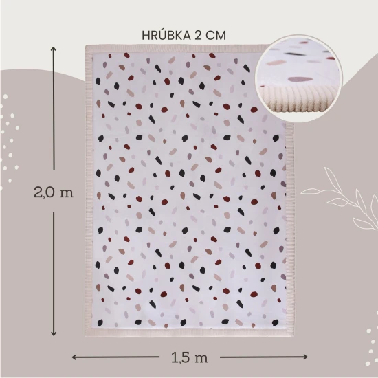 Kinderteppich Konfetti für sicheres und bequemes Spielen.