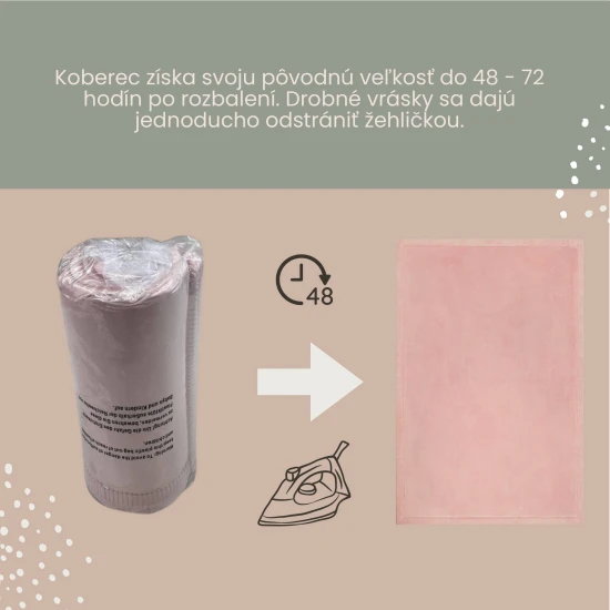 Kinderteppich in Rosa für sicheres und bequemes Spielen.