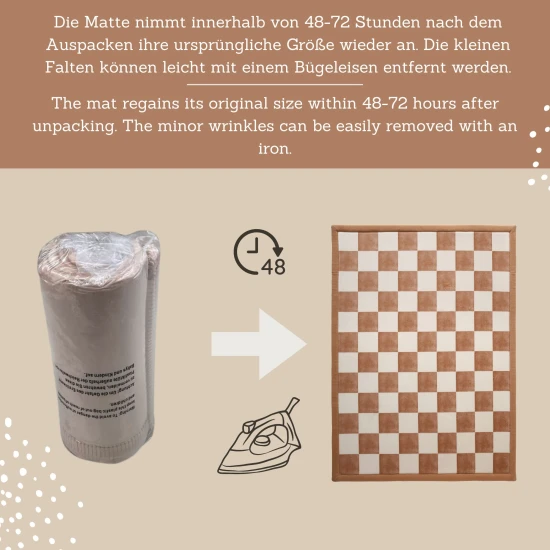 Squares-Kinderteppich für sicheres und komfortables Spielen.