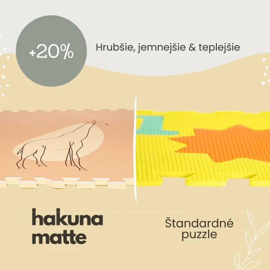 Verspielte und bequeme Puzzlematte zum Spielen und Klettern.