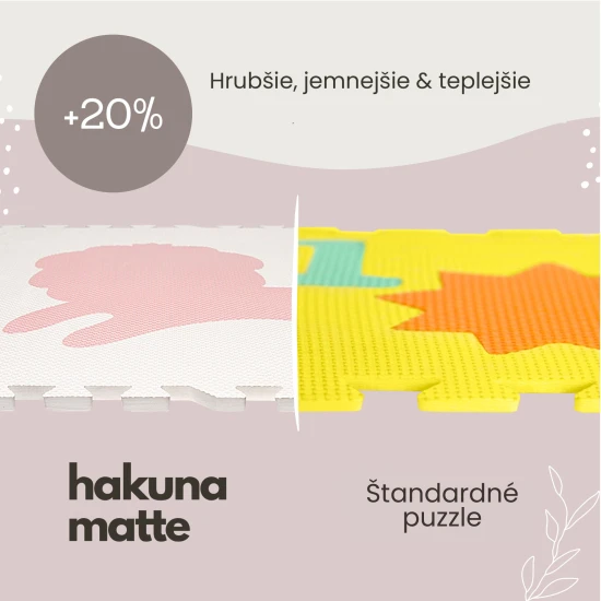 Verspielte und bequeme Puzzlematte zum Spielen und Klettern.