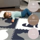 Verspielte und bequeme Puzzlematte zum Spielen und Klettern.