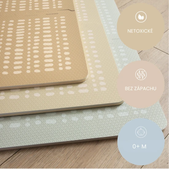 Verspielte und bequeme Puzzlematte zum Spielen und Klettern.