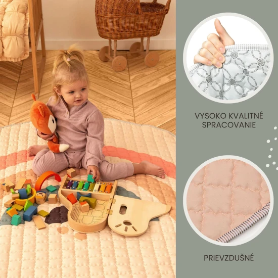 Stilvolle und praktische Matte zum Spielen zu Hause und im Freien.