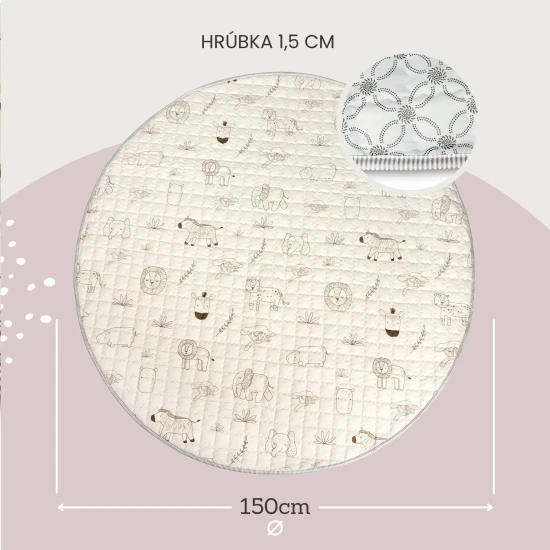 Stilvolle und praktische Matte zum Spielen zu Hause und im Freien.