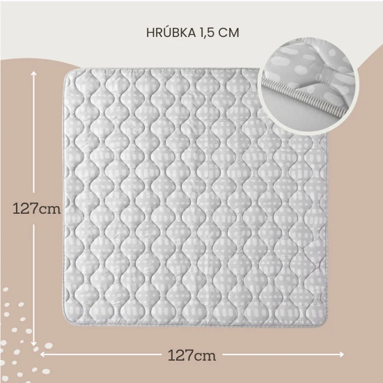 Stilvolle und praktische Matte zum Spielen zu Hause und im Freien.