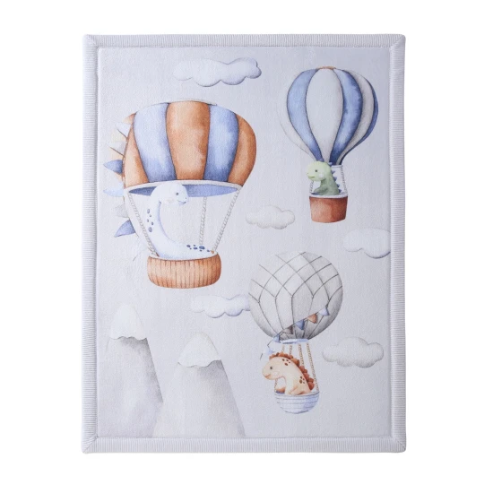 Kinderteppich Dinosaurier-Ballons für sicheres und komfortables Spielen.